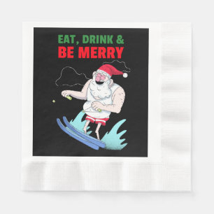 Eet, Drink & Wees Vrolijk Kerstmis Servet
