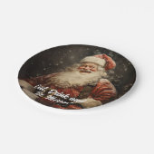 Eet Drink Wees vrolijk Sinterklaas Kerstmis Papieren Bordje (Gekanteld)