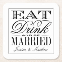 Eet, Drink & word getrouwd Modern Wedding