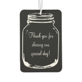 Eet drink worden getrouwd mason jar auto luchtverf luchtverfrisser (Achterkant)