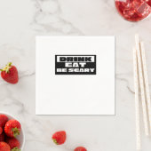 Eet Drink Zijn Schattig Grappig Trendy Servet (Insitu)
