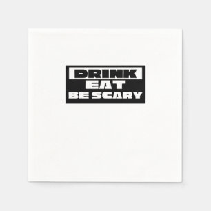 Eet Drink Zijn Schattig Grappig Trendy Servet