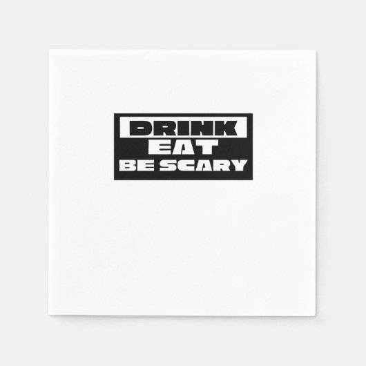 Eet Drink Zijn Schattig Grappig Trendy Servet (Voorkant)