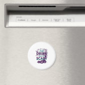 Eet Drink Zorg Dat Je Bang Bent Halloween Griezelt Magneet (Insitu (Vaatwasser))