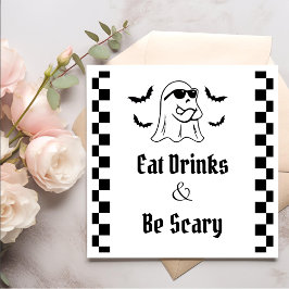 Eet Drinken & Wees eng Halloween Party Servet