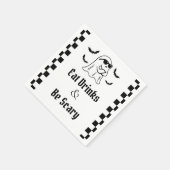 Eet Drinken & Wees eng Halloween Party Servet (Hoek)