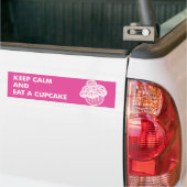 Eet een Cupcake-bumpersticker Bumpersticker (Op Truck)