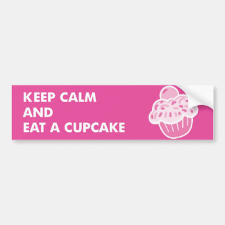 Eet een Cupcake-bumpersticker Bumpersticker