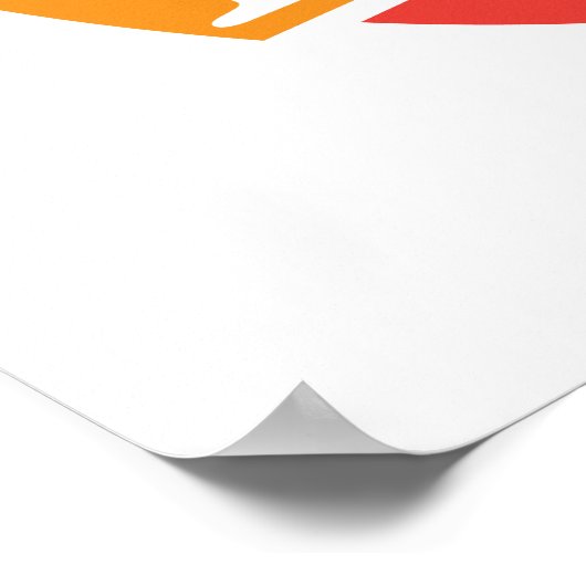 Eet een flab, versla een flab quote design poster (Hoek)