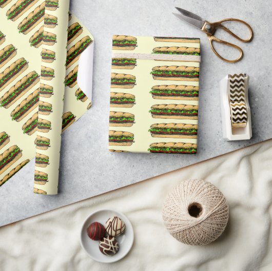 Eet een Hoagie Dag Cadeaupapier (Crafts)