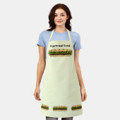 Eet een Hoagie-dag Schort (Gedragen)
