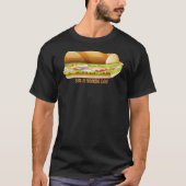 Eet een Hoagie Day, onderzeeër sandwich T-shirt (Voorkant)