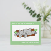 Eet een Olifant Sandwich Briefkaart (Staand voorkant)