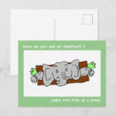Eet een Olifant Sandwich Briefkaart (Voorkant / Achterkant)