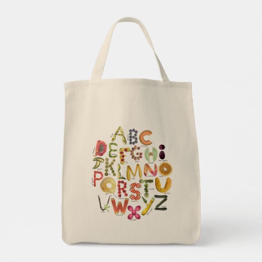 Eet een regenboog! Groenten en fruit - Whole Foods Tote Bag (Achterkant)