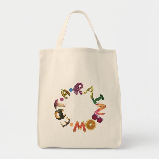 Eet een regenboog! Groenten en fruit - Whole Foods Tote Bag (Voorkant)