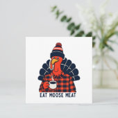 Eet elandvlees kaart (Staand voorkant)
