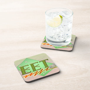 EET - ELEKTRISCHE LOGO VAN DE TECHTSCIRCUIT BIER ONDERZETTER