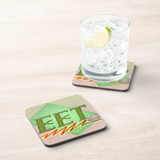 EET - ELEKTRISCHE LOGO VAN DE TECHTSCIRCUIT BIER ONDERZETTER (Rechterzijde)