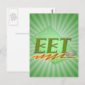 EET - ELEKTRISCHE LOGO VAN DE TECHTSCIRCUIT BRIEFKAART (Voorkant / Achterkant)