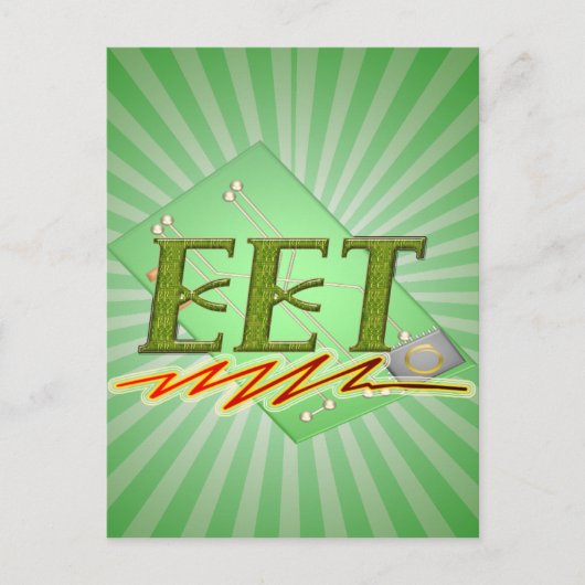 EET - ELEKTRISCHE LOGO VAN DE TECHTSCIRCUIT BRIEFKAART (Voorkant)