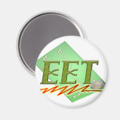 EET - ELEKTRISCHE LOGO VAN DE TECHTSCIRCUIT MAGNEET (Voorkant / Achterkant)