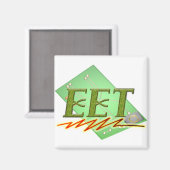 EET - ELEKTRISCHE LOGO VAN DE TECHTSCIRCUIT MAGNEET (Voorkant / Achterkant)