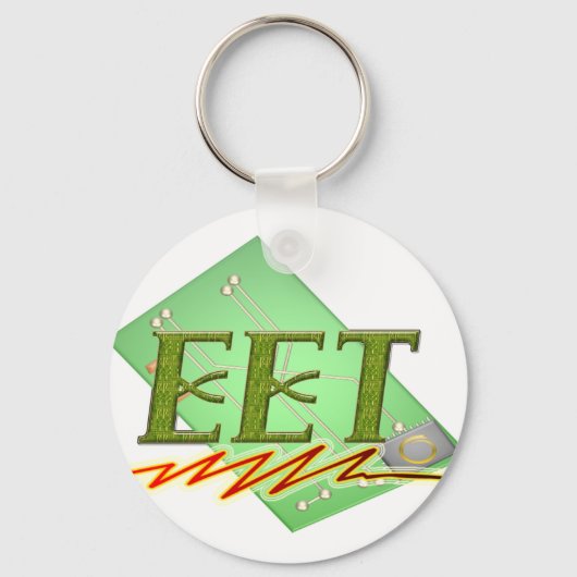 EET - ELEKTRISCHE LOGO VAN DE TECHTSCIRCUIT SLEUTELHANGER (Voorkant)