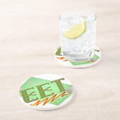 EET - ELEKTRISCHE LOGO VAN DE TECHTSCIRCUIT ZANDSTEEN ONDERZETTER (Zijkant)