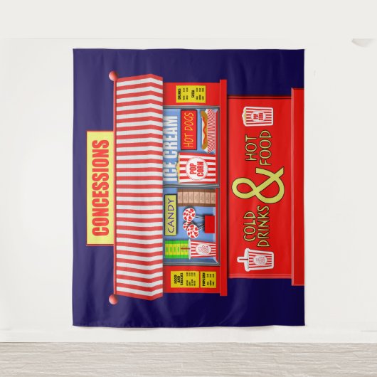 Eet- en drinkkraampjes wandkleed (Voorkant)