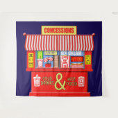 Eet- en drinkwaren voor de concessiebalie wandkleed (Voorkant (horizontaal))