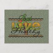 Eet en leef gezond briefkaart (Voorkant)