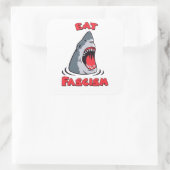 Eet Fascisme Anti-Fascist Vierkante Sticker (Tas)