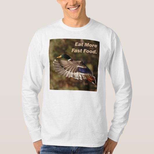 Eet Fast Food T-shirt (Voorkant)