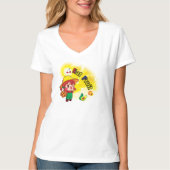 Eet fruit V-Shirt T-shirt (Voorkant)