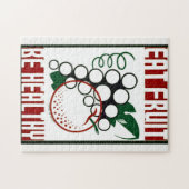 Eet fruit - wees gezond - WPA Poster - Promotie Legpuzzel (Horizontaal)