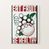 Eet fruit - wees gezond - WPA Poster - Promotie Legpuzzel (Verticaal)