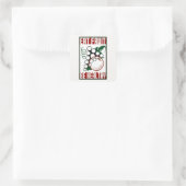 Eet fruit - wees gezond - WPA Poster - Promotie Vierkante Sticker (Tas)
