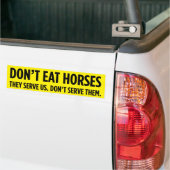 Eet geen Bumpersticker voor paarden (Op Truck)