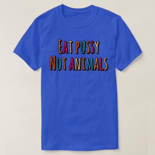 Eet geen dieren t-shirt (Design voorkant)
