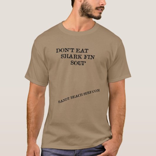 Eet geen haaien t-shirt (Voorkant)