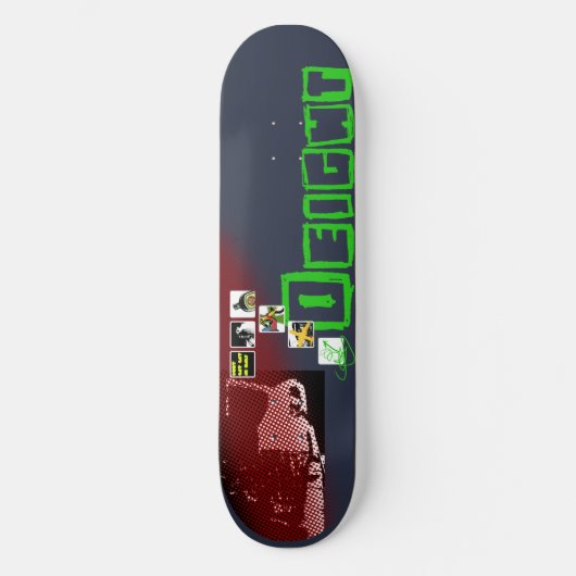Eet geen kat in half skateboard (Voorkant)