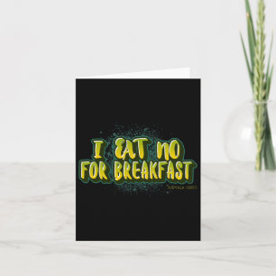 Eet geen ontbijt - Kamala Harris quote Kaart