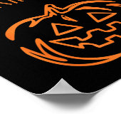 Eet geen pompoenpitten Grappig Halloween Poster (Hoek)