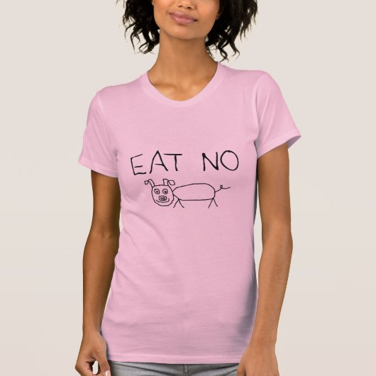 Eet geen varken t-shirt (Voorkant)