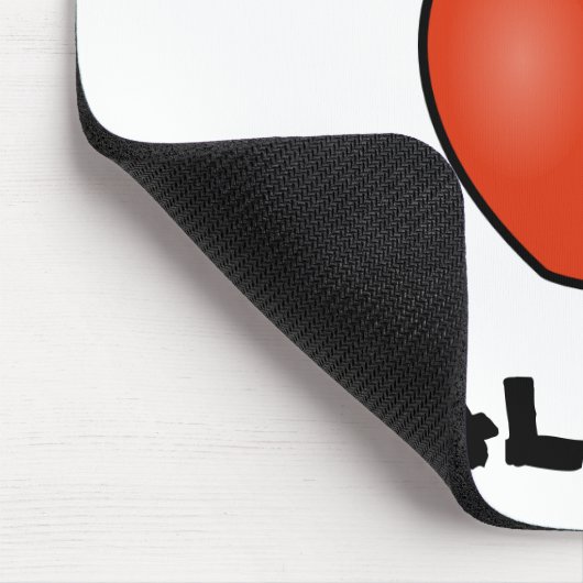 Eet gewoon echt voedsel muismat (Hoek)