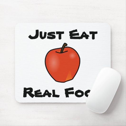 Eet gewoon echt voedsel muismat (Met muis)