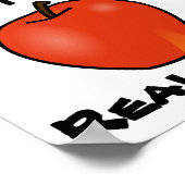 Eet gewoon echt voedsel poster (Hoek)