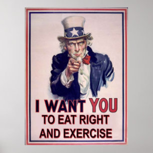 Eet Gezond En Beweeg Poster