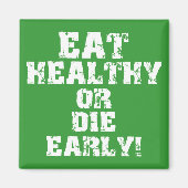 Eet gezond magneet (Voorkant)